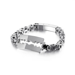Titanové Císařské Řetízkové Čepele Se Zakřiveným Znakem Tide Jewelry