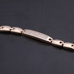 Módní Germaniumový Kámen S Diamanty Pro Páry Z Titanu