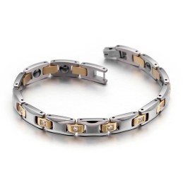 Titanový Náramek S Diamantovým Magnetem Pro Muže A Ženy