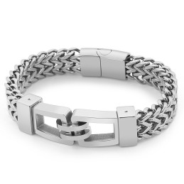 Pánský Titanový Náramek S Motivem Hip-Hopu A Rock And Rollu, 21,5 Cm