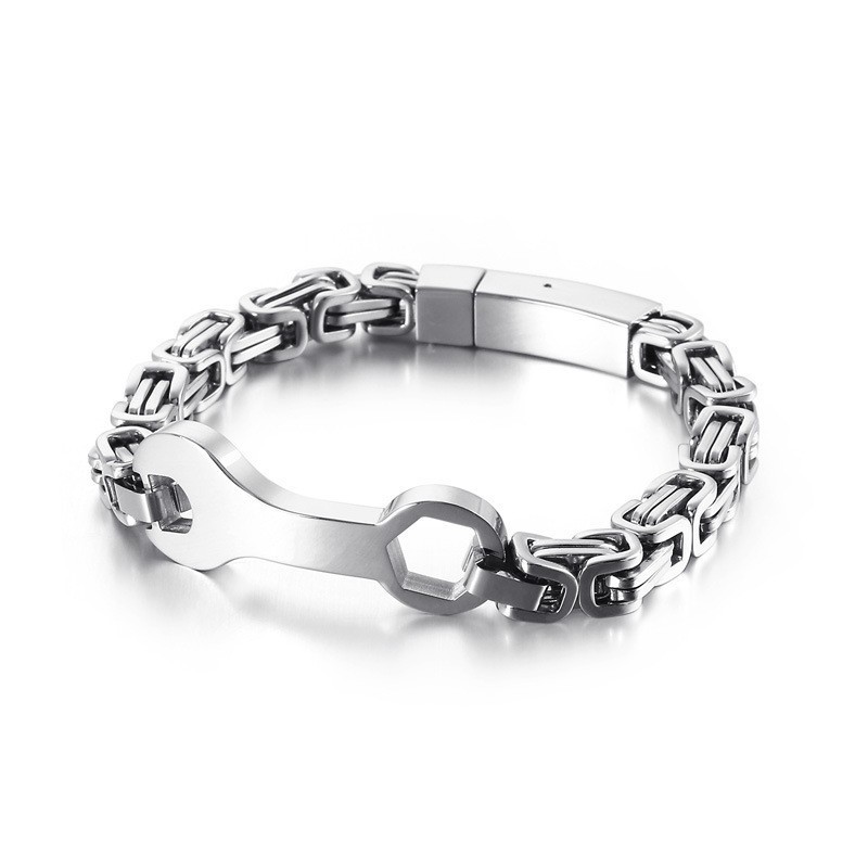 Pánský Titanový Náramek Fashion Wrench Emperor Chain Pánský Titanový Náramek Fashion Wrench Emperor Chain
