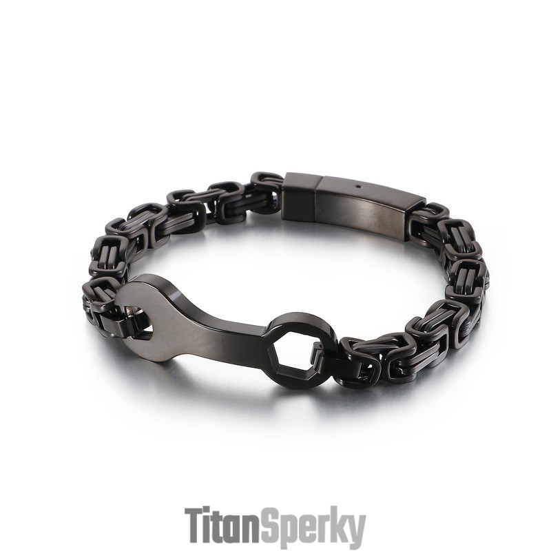 Pánský Titanový Náramek Fashion Wrench Emperor Chain Pánský Titanový Náramek Fashion Wrench Emperor Chain