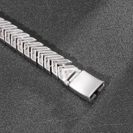 Pánský Elegantní Titanový Náramek S Hadí Kostí Jako Dárek