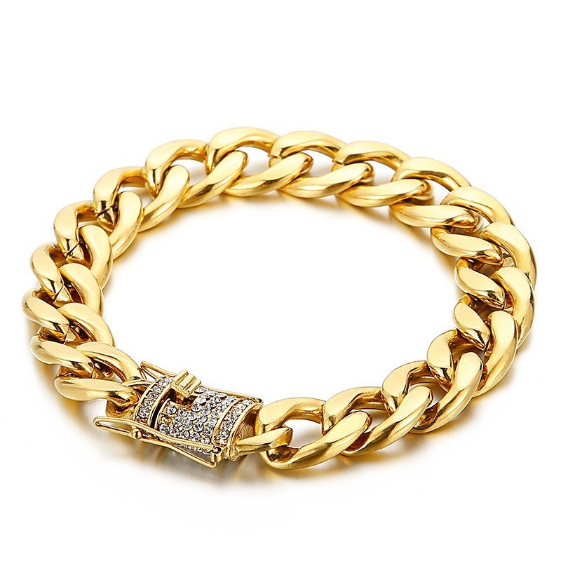 Náramek Z Cyklistického Řetězu S Diamantovými Dračími Vousy