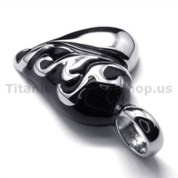 Přívěsek Z Čistého Titanu S Motivem Srdce - Řetízek Zdarma