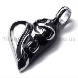 Přívěsek Z Čistého Titanu S Motivem Srdce - Řetízek Zdarma