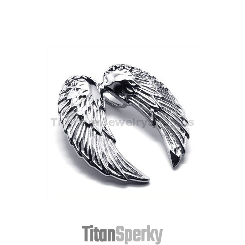 Titanový Přívěsek Andělská Křídla - Řetízek Zdarma