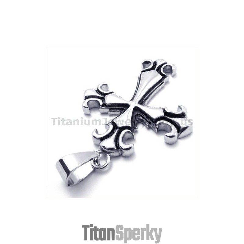 Titanový Přívěsek Vintage Cross - Řetízek Zdarma