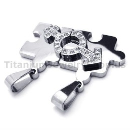 Přívěsky Pro Milovníky Z Titanu S Řetízky Bez Z Puzzle