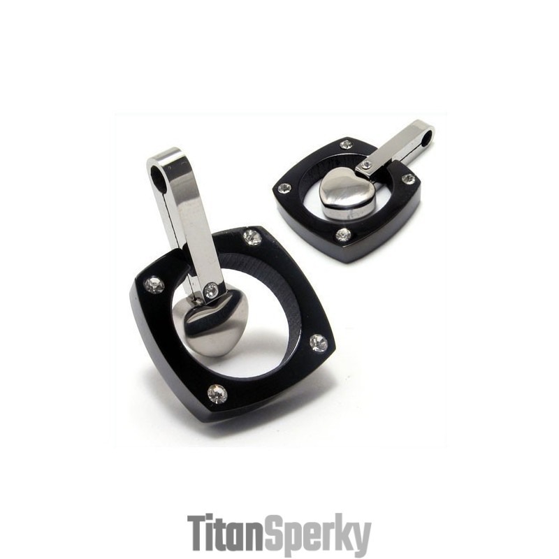 Titanový Diamantový Náhrdelník Ve Tvaru Srdce