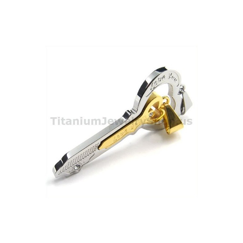 Přívěsky Na Klíče Gloden Titanium Pro Milovníky - Řetízky Zdarma