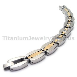 Pánský Titanový Náramek S Diamanty