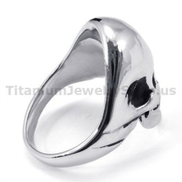 Titanový Prsten S Lebkou