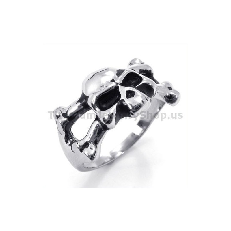 Titanový Prsten S Lebkou