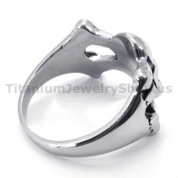 Titanový Prsten S Lebkou