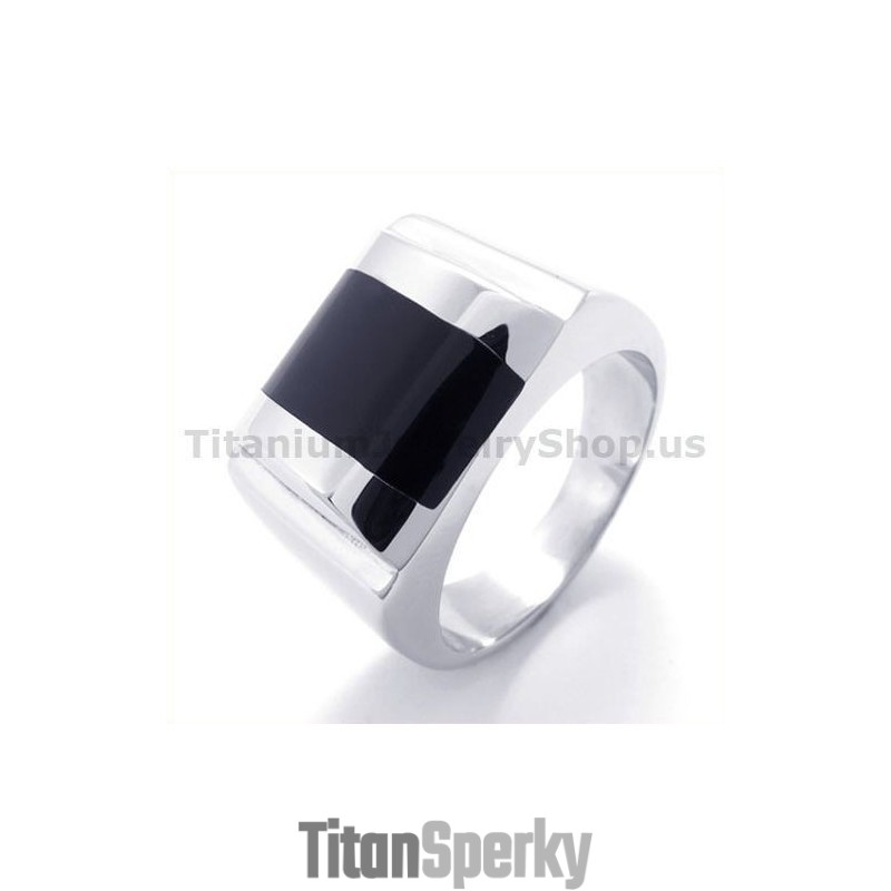 Titanový Prsten Se Zirkonem