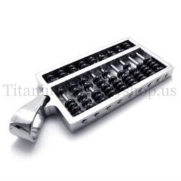 Černý Titanový Přívěsek Abacus