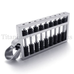 Černý Titanový Přívěsek Abacus