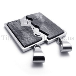 Černý Dvouvrstvý Propletený Titanový Přívěsek Pro Milence