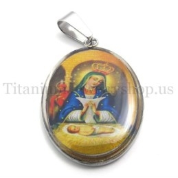 Titanový Přívěsek Ze Série Madonna A Ježíš