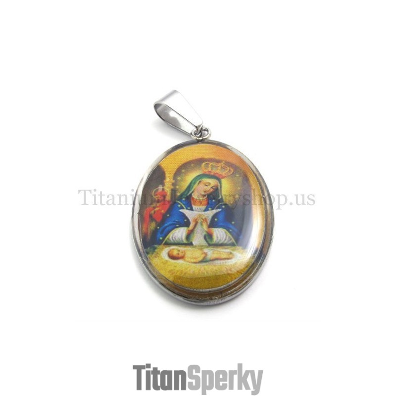 Titanový Přívěsek Ze Série Madonna A Ježíš Titanový Přívěsek Ze Série Madonna A Ježíš