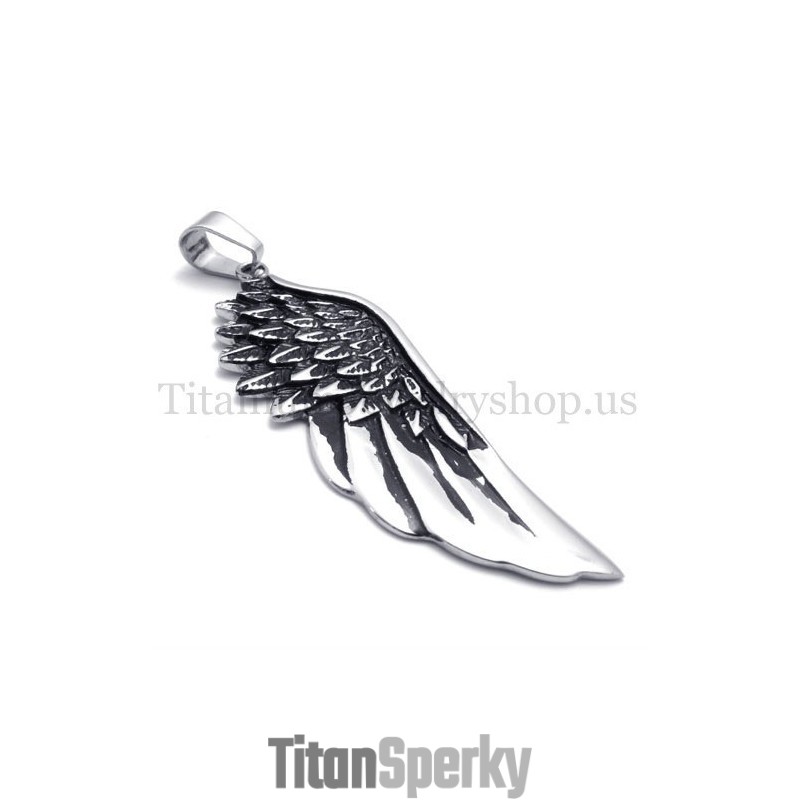 Pánský Přívěsek Z Čistého Titanu Wings Model Pánský Přívěsek Z Čistého Titanu Wings Model
