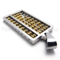 Nový Titanový Přívěsek Golden Abacus