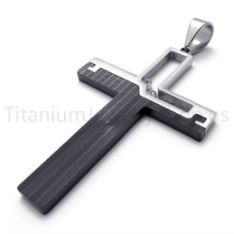 Nový Černý Dutý Kříž Z Titanu