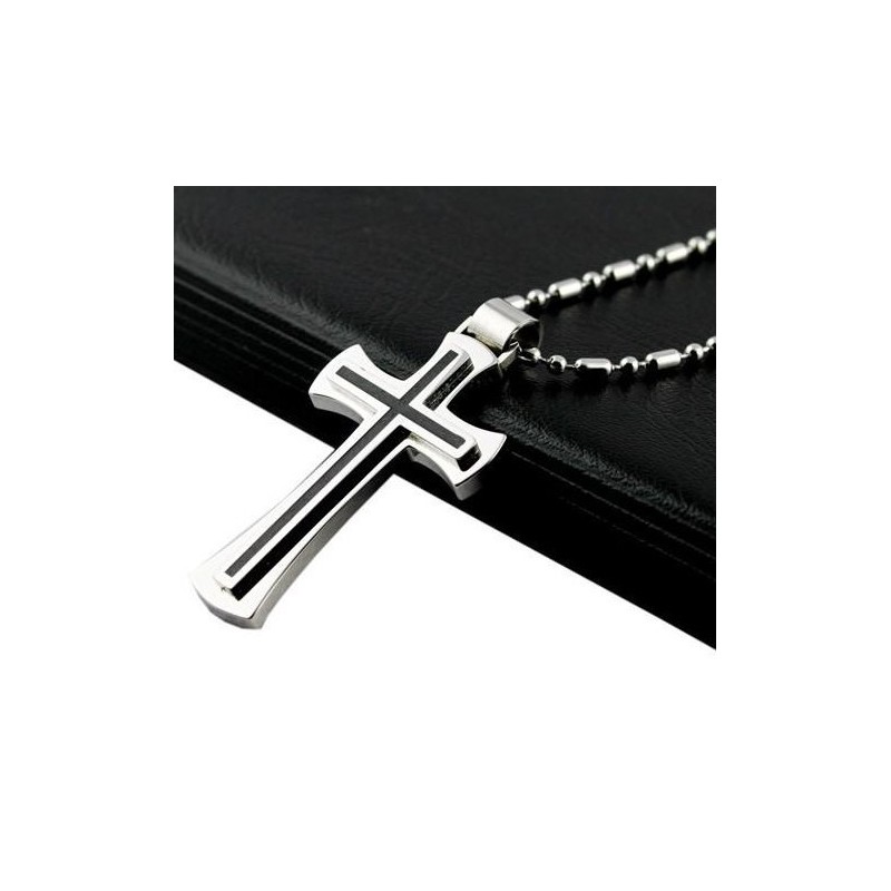 Pánský Přívěsek S Křížem Z Čistého Titanu 01