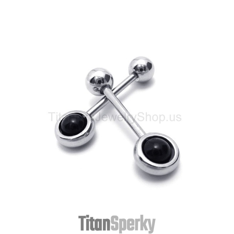 Stříbrné Titanové Náušnice Magic Stick