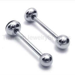 Stříbrné Tenké Titanové Náušnice