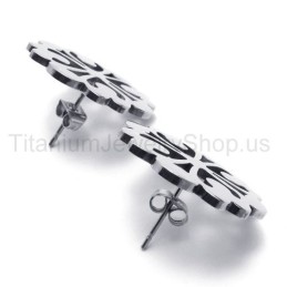 Titanové Náušnice S Roztomilými Květinami