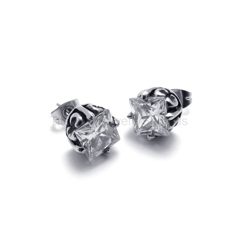 Titanové Náušnice Retro Bud