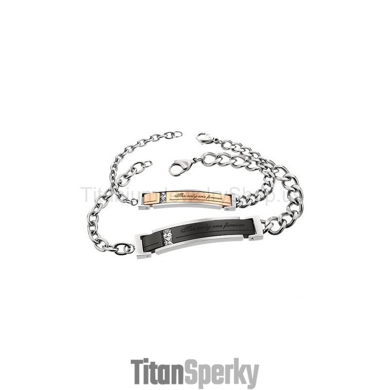 Náramky The Only One Forever Titanium Lovers Náramky The Only One Forever Titanium Lovers