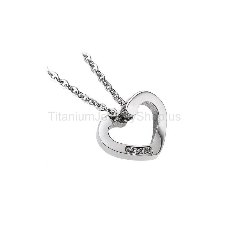 Titanový Přívěsek S Motivem Srdce