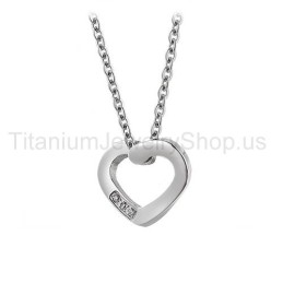 Titanový Přívěsek S Motivem Srdce