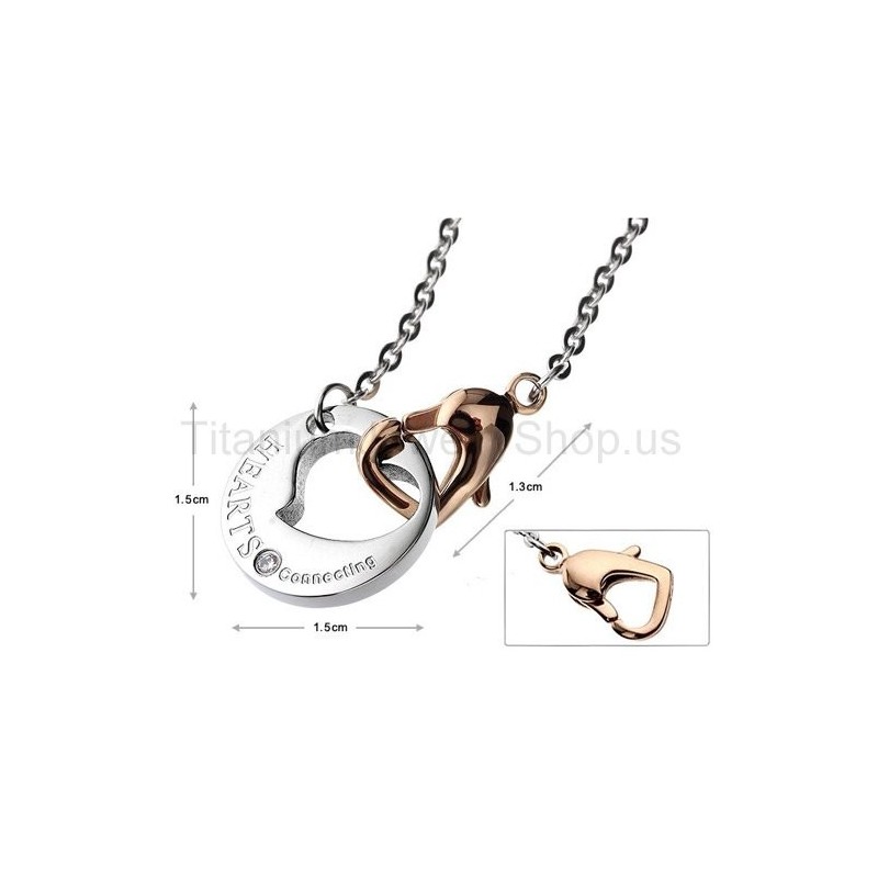 Přívěsky Hearts Connecting Titan Lovers