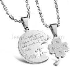 Titanově v kovově šedé barvě Přívěsky S Kamínky A Řetízky Zdarma C599