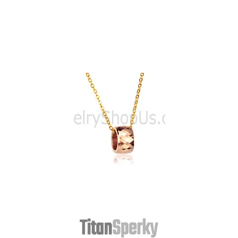 Růžovo-Zlatý Wolframový Přívěsek S Propracovaným Mnohostranným Designem Gx735 Růžovo-Zlatý Wolframový Přívěsek S Propracovaným Mnohostranným Designem Gx735