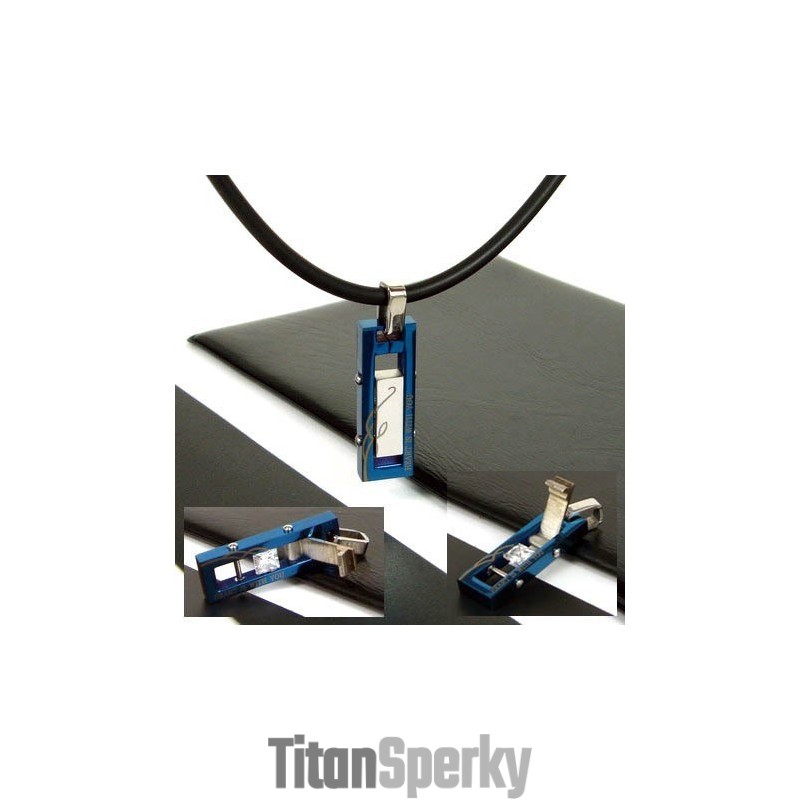 Přívěsek Z Čistého Titanu S Vyměnitelným Proužkem