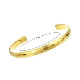 Vysoce Leštěný Wolframový Zlatý Náramek S Propracovaným Mnohostranným Designem Pro Páry C893