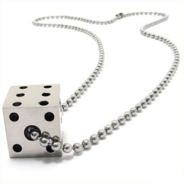Náhrdelník Cool Man Solid Dice Z Čistého Titanu S Přívěskem