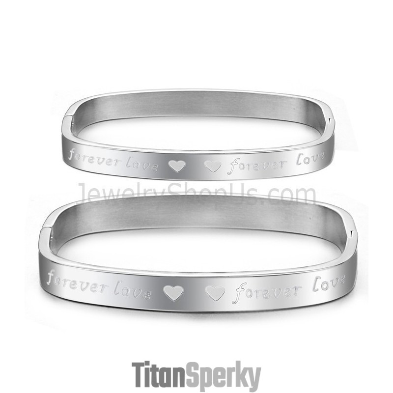 Tatanium Square Párové Náramky "Foreverlove" C865