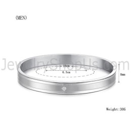 Tatanium Náramky Pro Páry "Ture Love Forever" S Kamínky C861