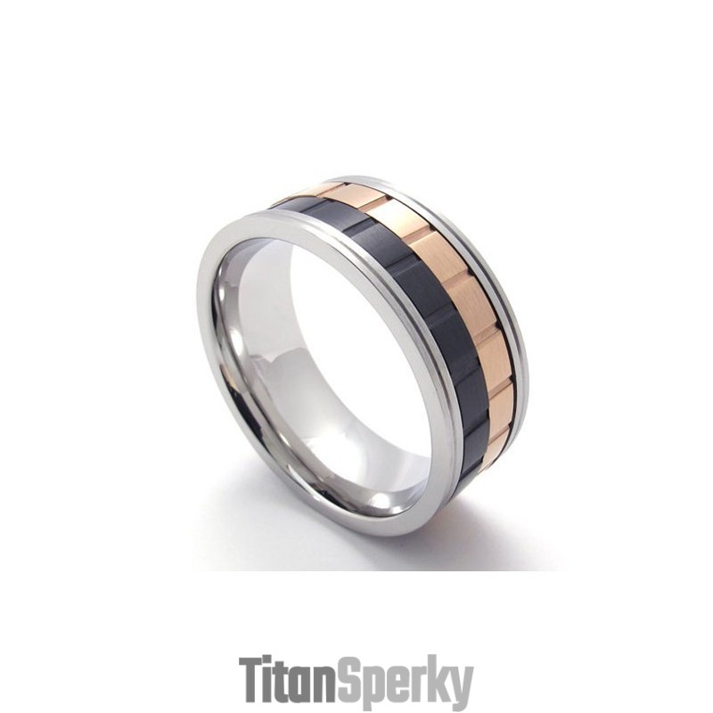 Barevný Titanový Prsten