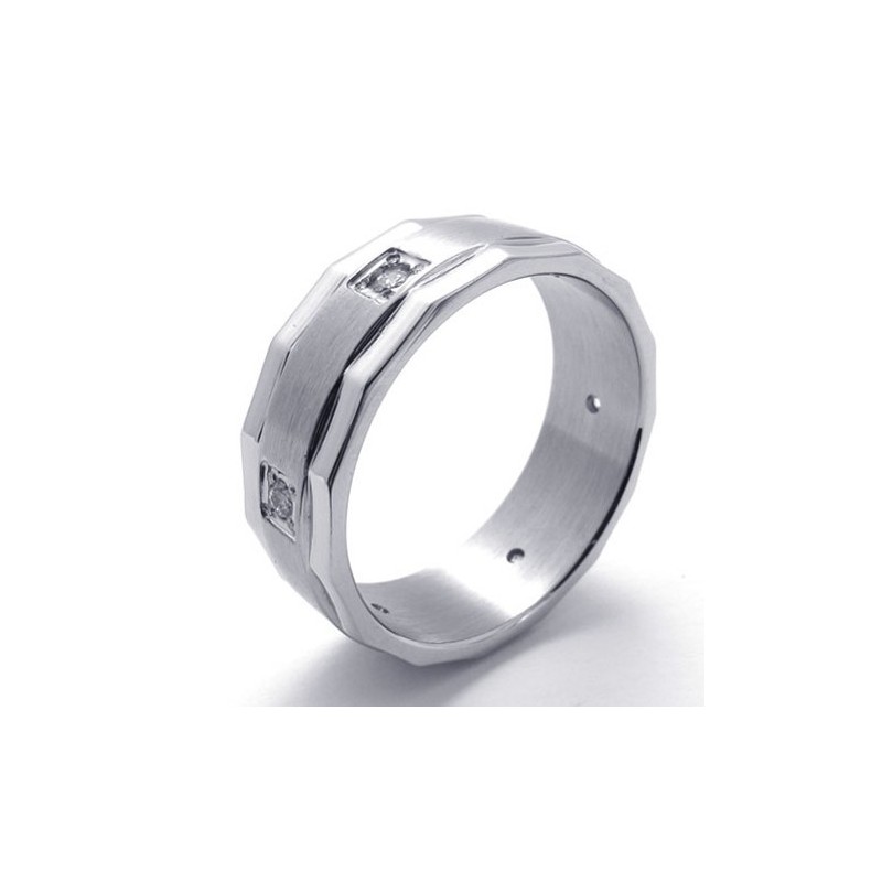 Titanový Prsten S Diamantem