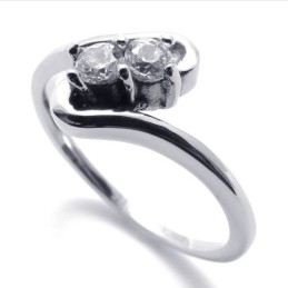 Dámský Titanový Prsten S Diamantem