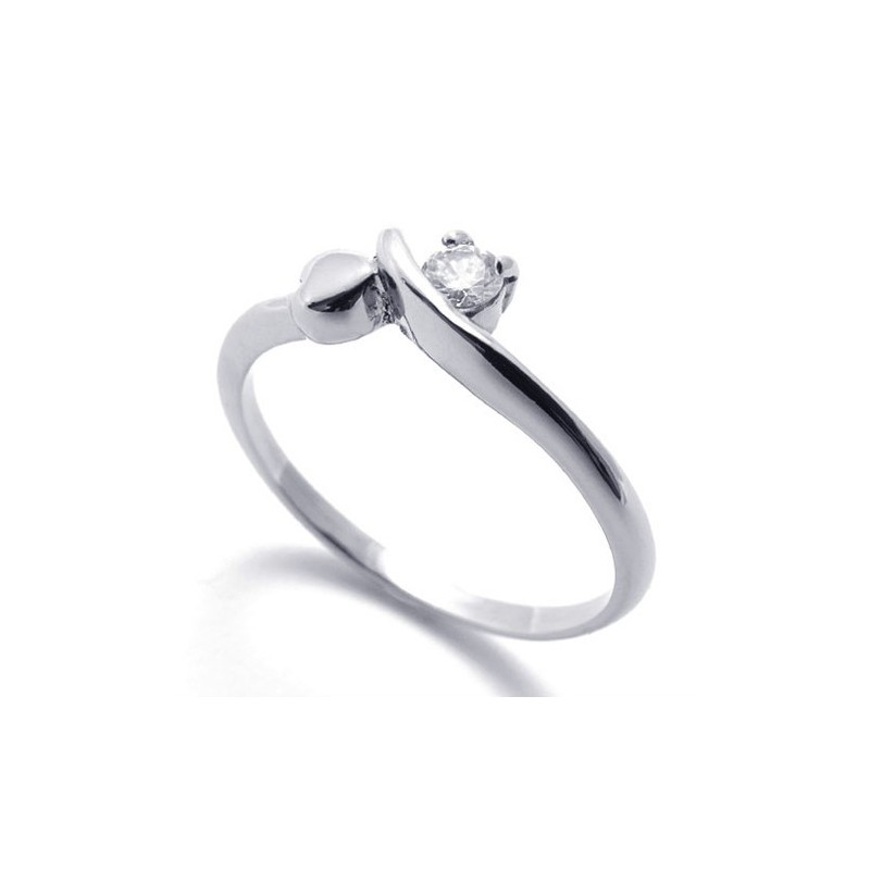 Titanový Prsten S Diamantem