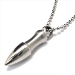 Pánský Náhrdelník S Přívěskem Z Čistého Titanu Solid Bullet (Krabička Zdarma)