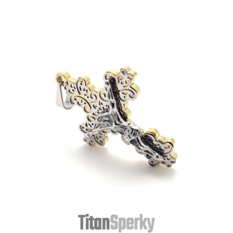 Titanový Přívěsek S Křížkem Ježíše